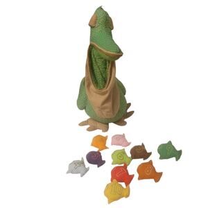 Vtg 80's Butterick 227 STUFFED PELICAN COUNTING TOY ANIMAL‎ Hand Sewn
